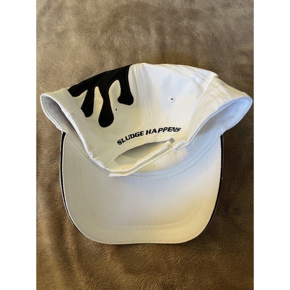 Castrol GTX FRAM Ball Cap White Premium Splatter Hat Adjustable Sludge Happens - Picture 4 of 7